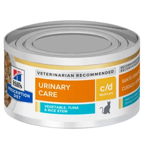 c/d multicare urinary care vegetable, tuna & rice stew