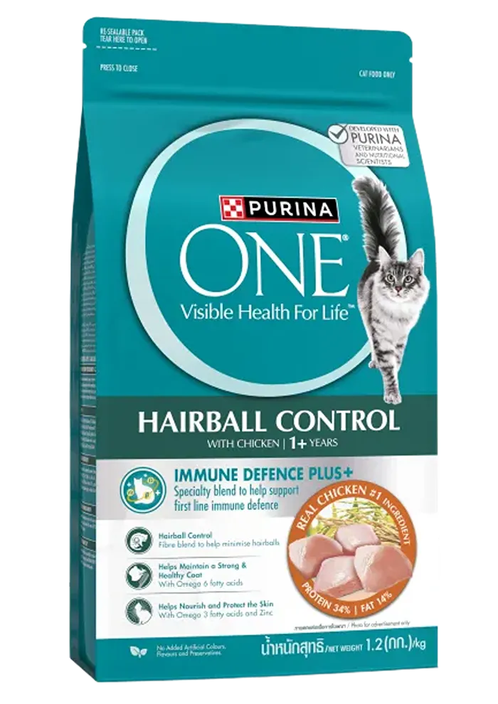 purina one hairball control with chicken