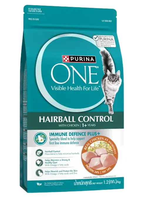 hairball control with chicken