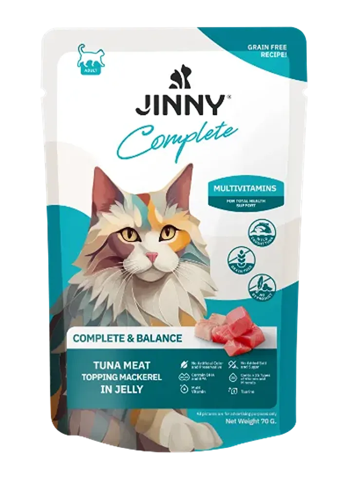 complete multivitamins tuna topping mackerel in jelly