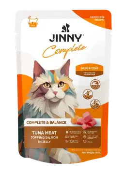complete skin & coat tuna topping salmon in jelly