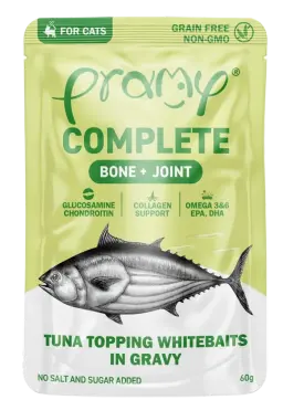 complete bone+joint tuna topping whitebaits in gravy
