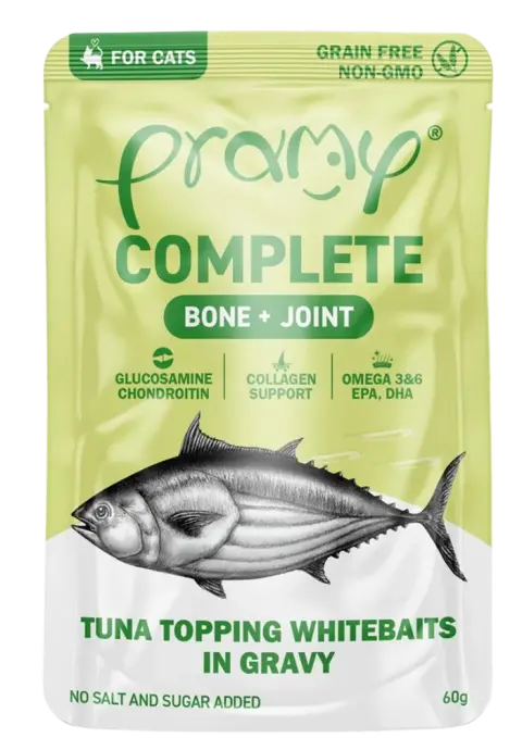 complete bone+joint tuna topping whitebaits in gravy