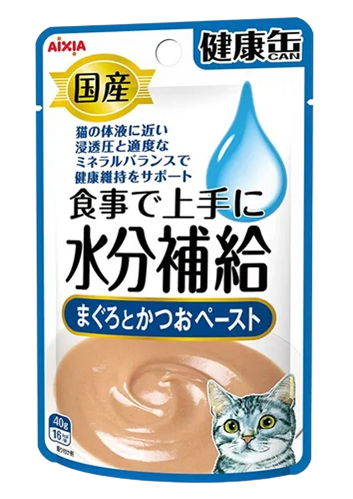 kenko-can pouch water type tuna & skipjack tuna paste