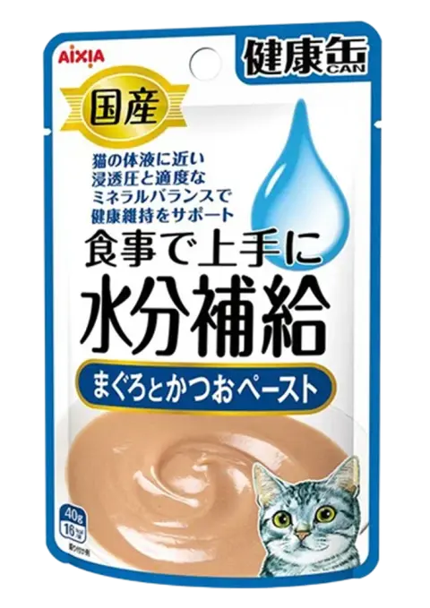 kenko-can pouch water type tuna & skipjack tuna paste