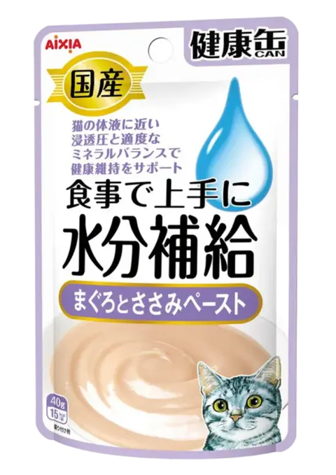 kenko-can pouch water type tuna & chicken fillet paste