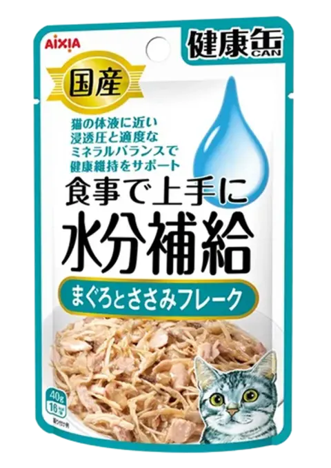 kenko-can pouch water type tuna & chicken fillet flake