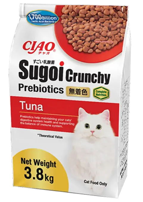 sugoi crunchy plus prebiotics tuna