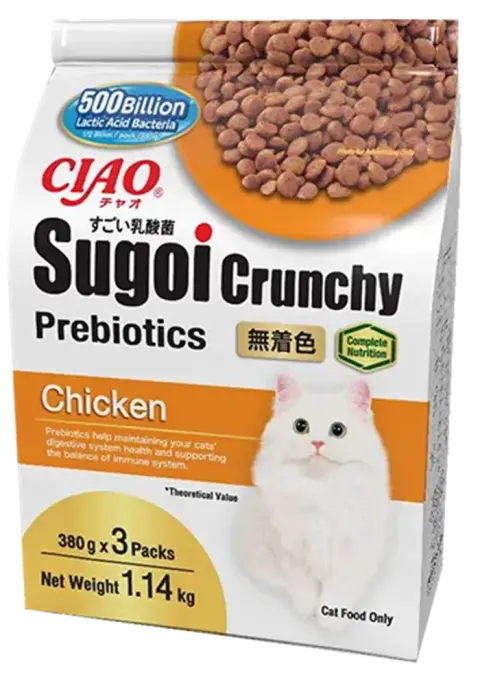 sugoi crunchy plus prebiotics chicken