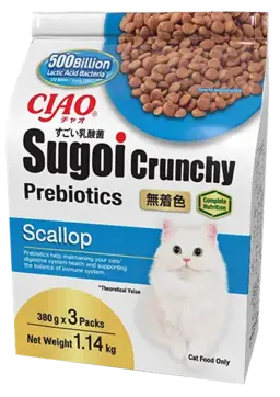 sugoi crunchy plus prebiotics scallop