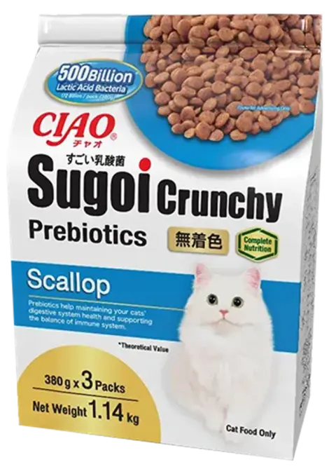 sugoi crunchy plus prebiotics scallop