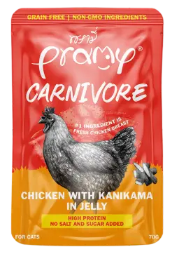 carnivore chicken with kanikama in jelly