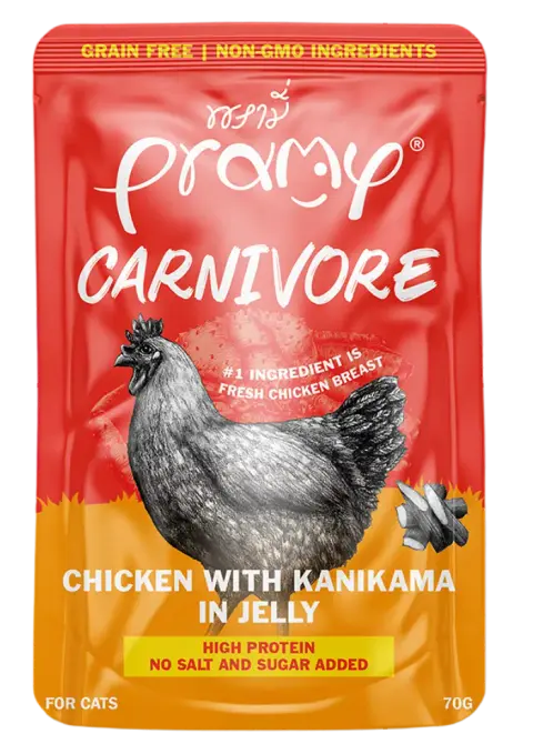 carnivore chicken with kanikama in jelly