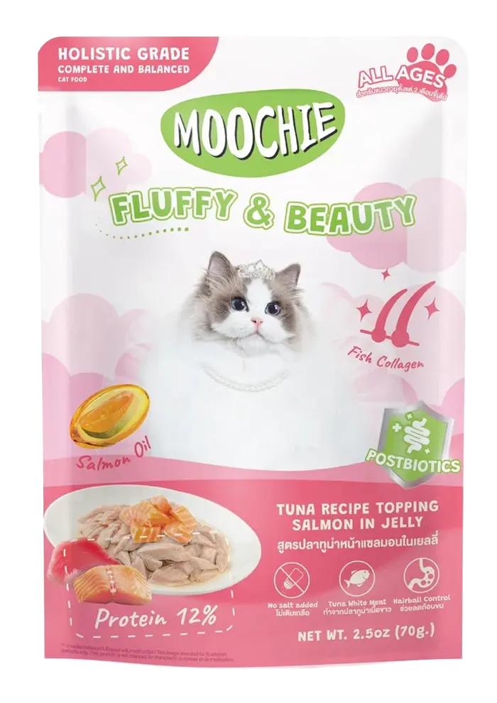 moochie fluffy & beauty tuna recipe topping salmon in jelly