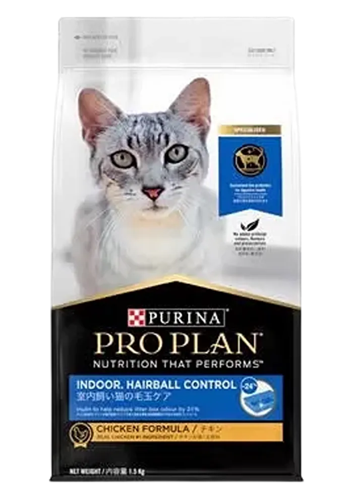 indoor, hairball control chicken formula