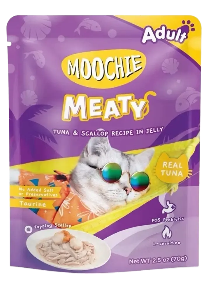 moochie meaty tuna & scallop recipe in jelly