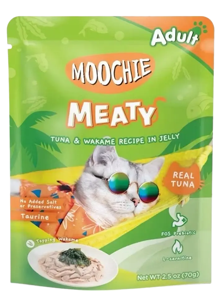 moochie meaty tuna & wakame recipe in jelly