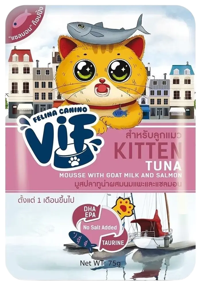 vif tuna mousse with goat milk & salmon
