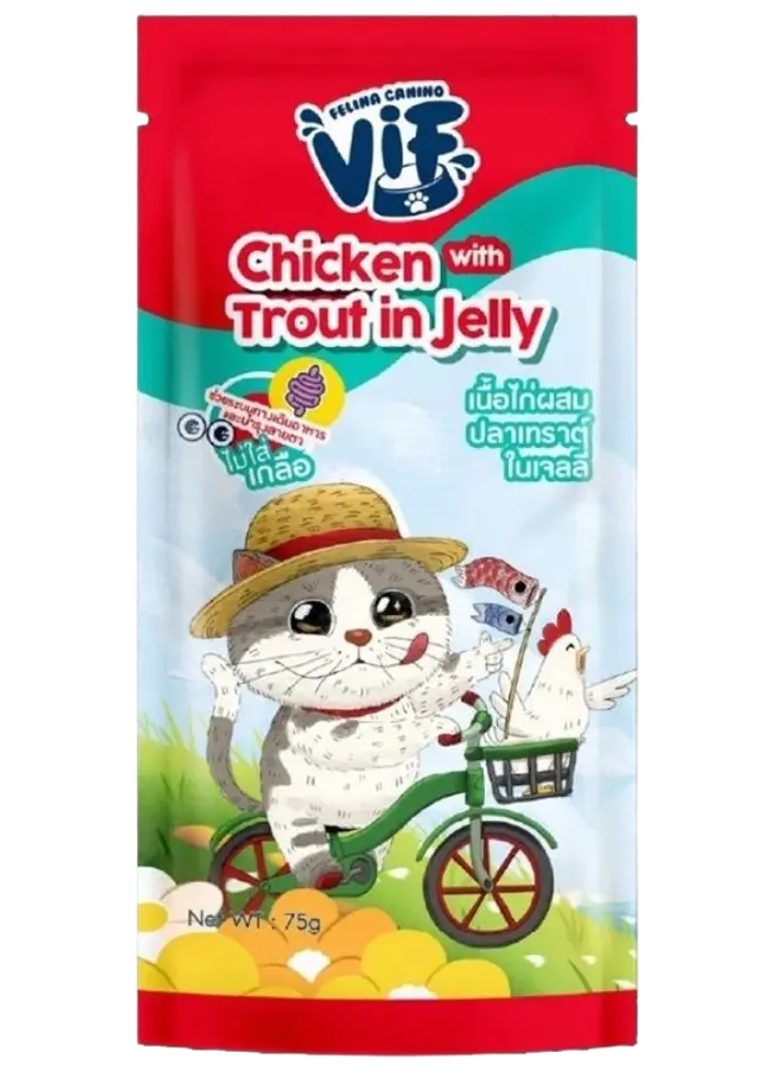 vif chicken with trout in jelly