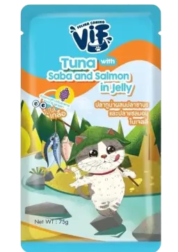 tuna with saba & salmon in jelly