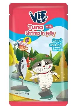 tuna with shrimp in jelly