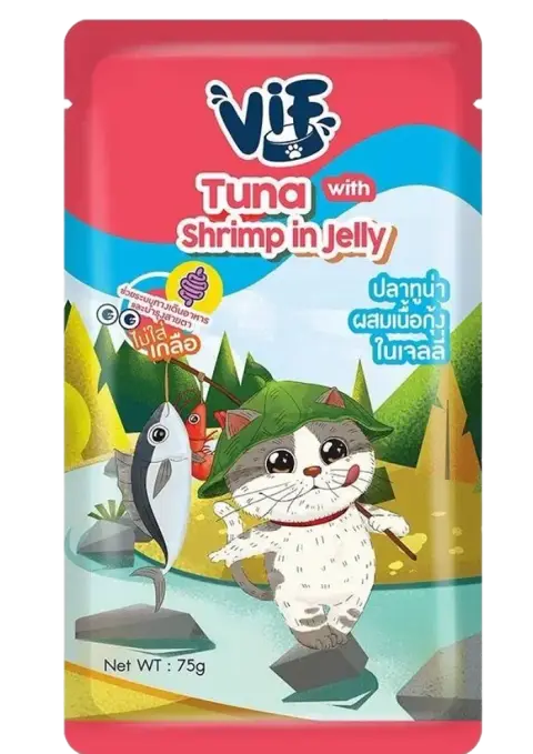 tuna with shrimp in jelly