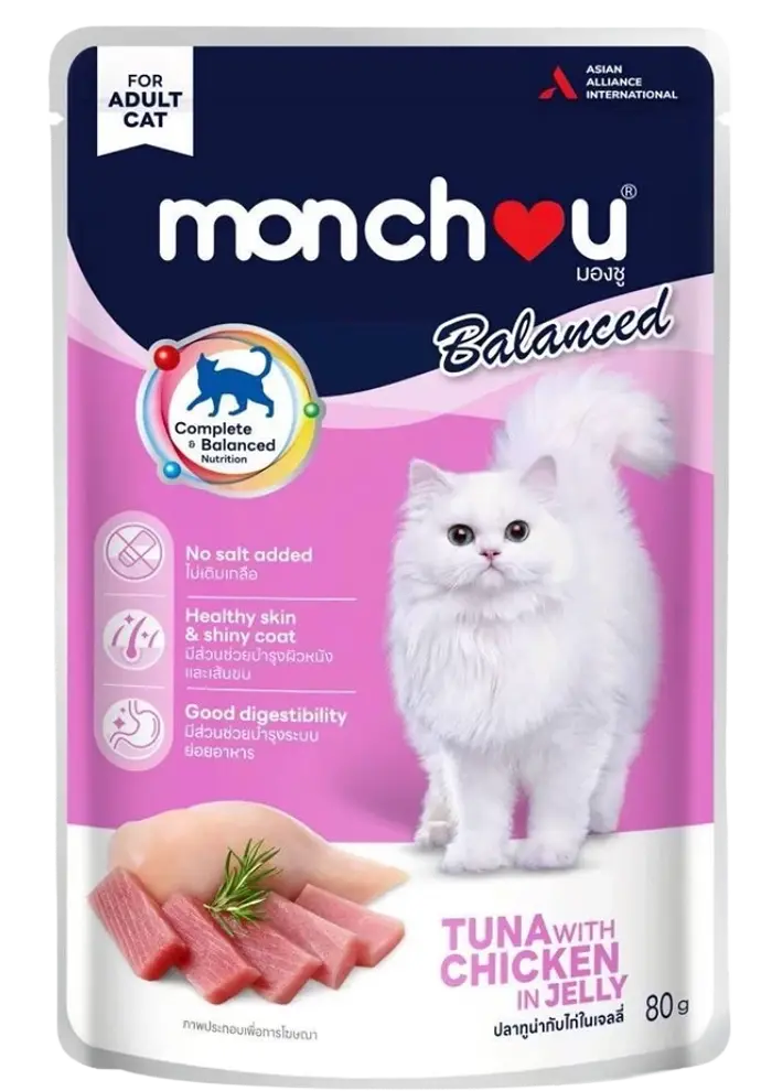 monchou balanced tuna with chicken in jelly