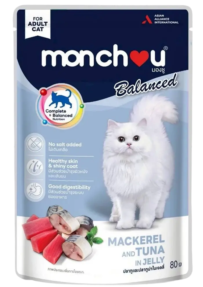 monchou balanced mackerel and tuna in jelly