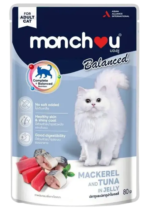 balanced mackerel and tuna in jelly