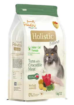 holistic feline indoor cat formula tuna & crocodile meat