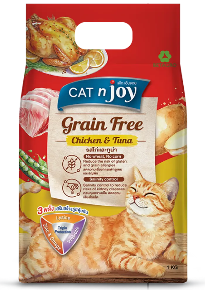 cat n joy grain free chicken & tuna
