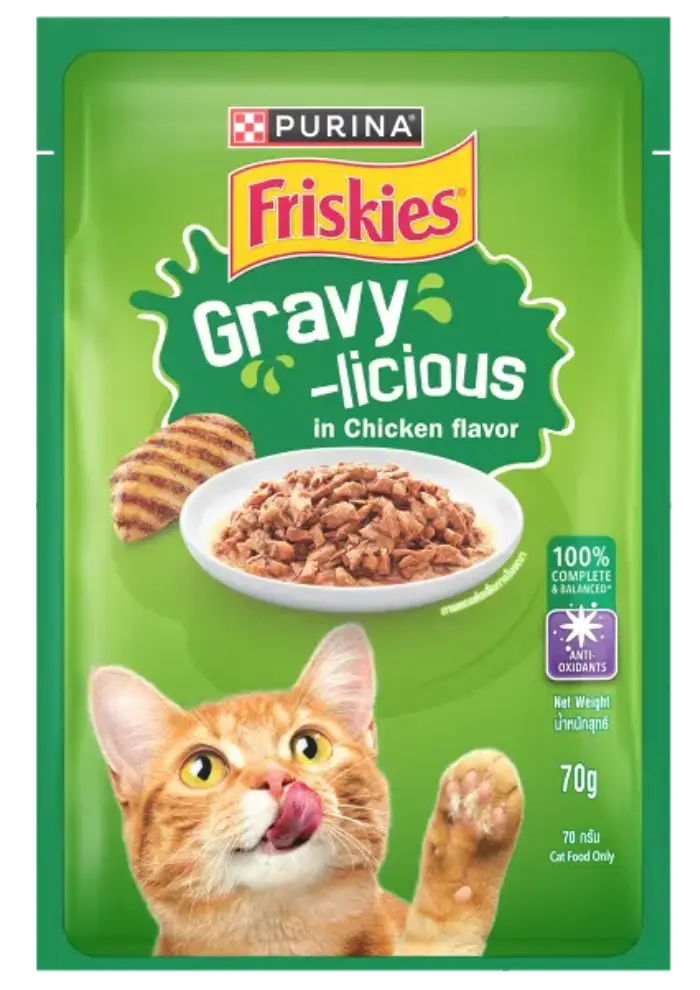 friskies gravy-licious in chicken flavor