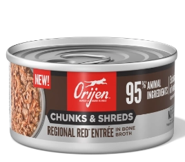 chunks & shreds regional red entrée in bone broth