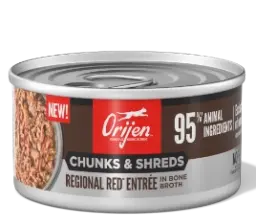 chunks & shreds regional red entrée in bone broth