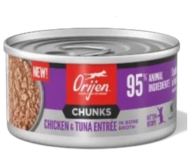 chunks & shreds chicken & tuna in bone broth kitten recipe