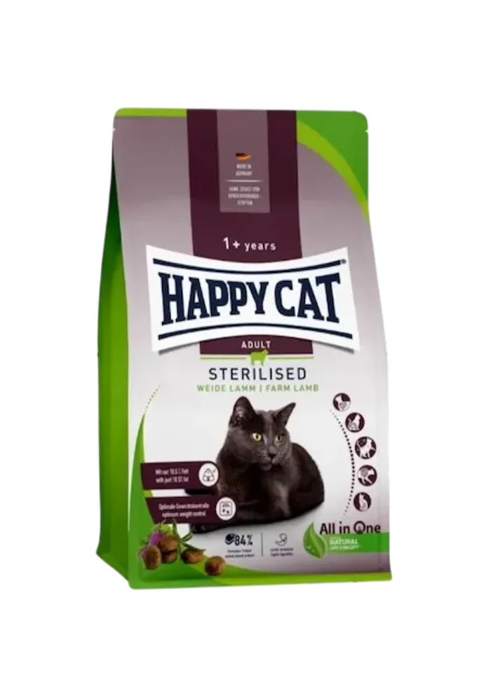happy cat supreme sterilised weide lamm