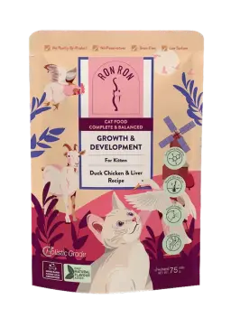growth & development duck, chicken & liver recipe for kitten