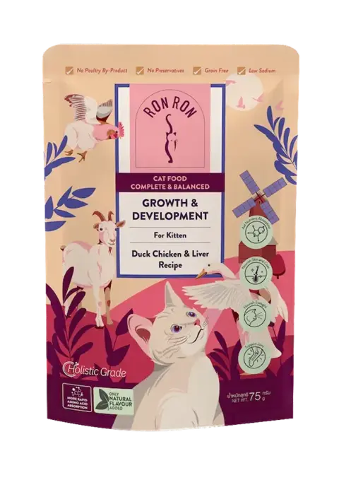 growth & development duck, chicken & liver recipe for kitten