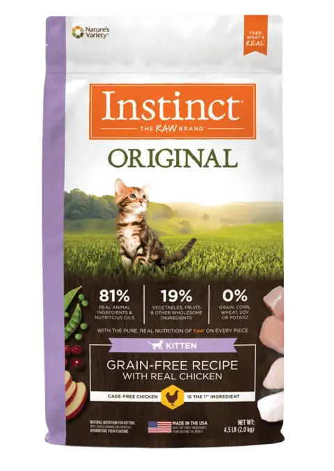 original kitten chicken dry