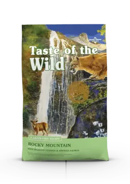 rocky mountain feline recipe with roasted venison & smoked salmon