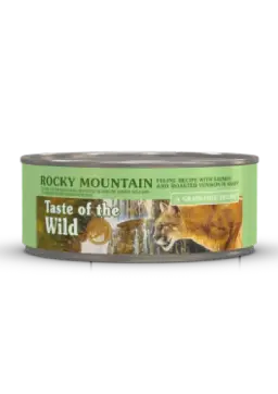 rocky mountain feline formula with salmon & roasted venison in gravy