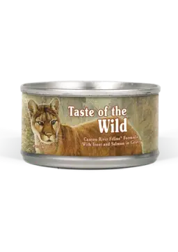 canyon river feline formula with trout & salmon in gravy