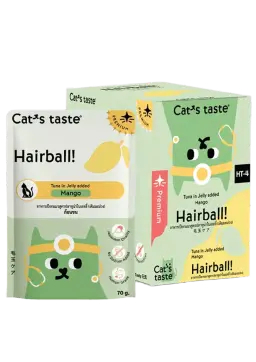 hairball! tuna in jelly added mango