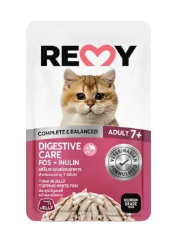 digestive care adult 7+ tuna in jelly topping white fish