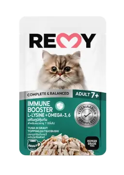 immune booster adult 7+ tuna in gravy topping katsuobushi