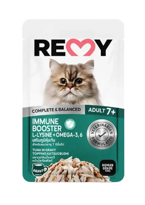 immune booster adult 7+ tuna in gravy topping katsuobushi