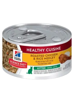 healthy cuisine kitten roasted chicken & rice medley