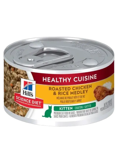 healthy cuisine kitten roasted chicken & rice medley