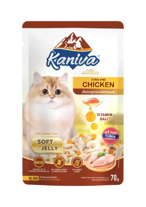 tuna with chicken in soft jelly