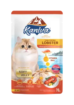 tuna topping lobster in soft jelly